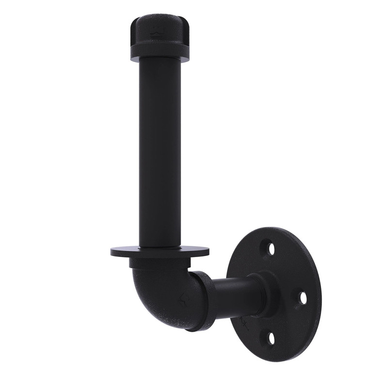 Upright Toilet Paper Holder, Matt Black Finish